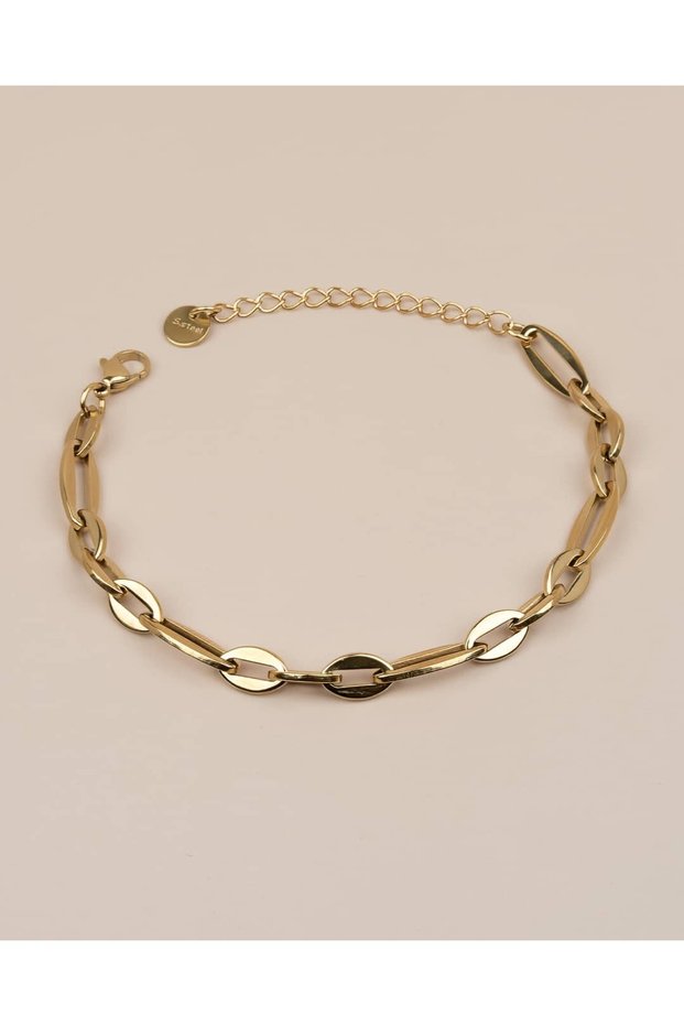 Valsera Oval Ataş Chain Steel Bracelet