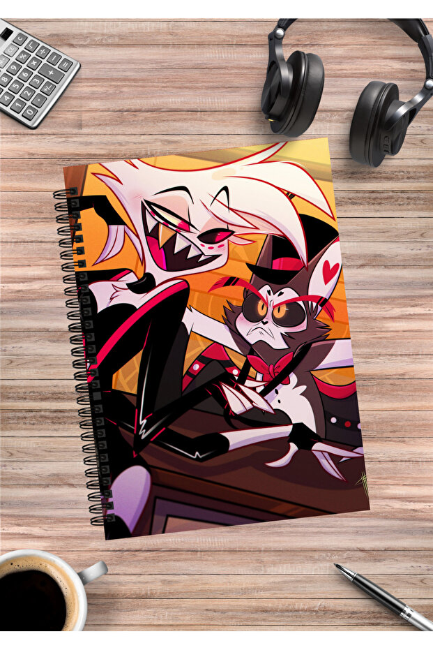 Hazbin Hotel Anime Spiral Notebook A5 (50 Sheets)