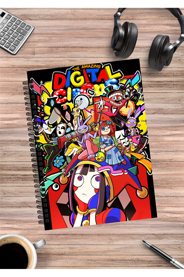 The Amazing Digital Circus Anime Spiral Notebook A5 (50 Sheets)