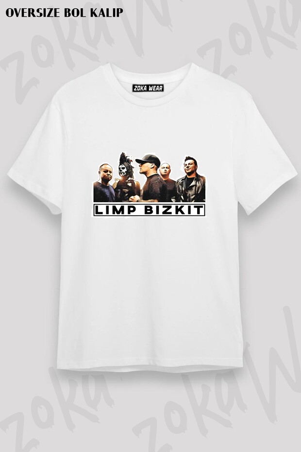 Unisex Loose Fit Limp Bizkit V14 Printed T-Shirt