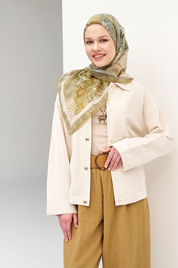 Monare Scarf Modern Green 90X90