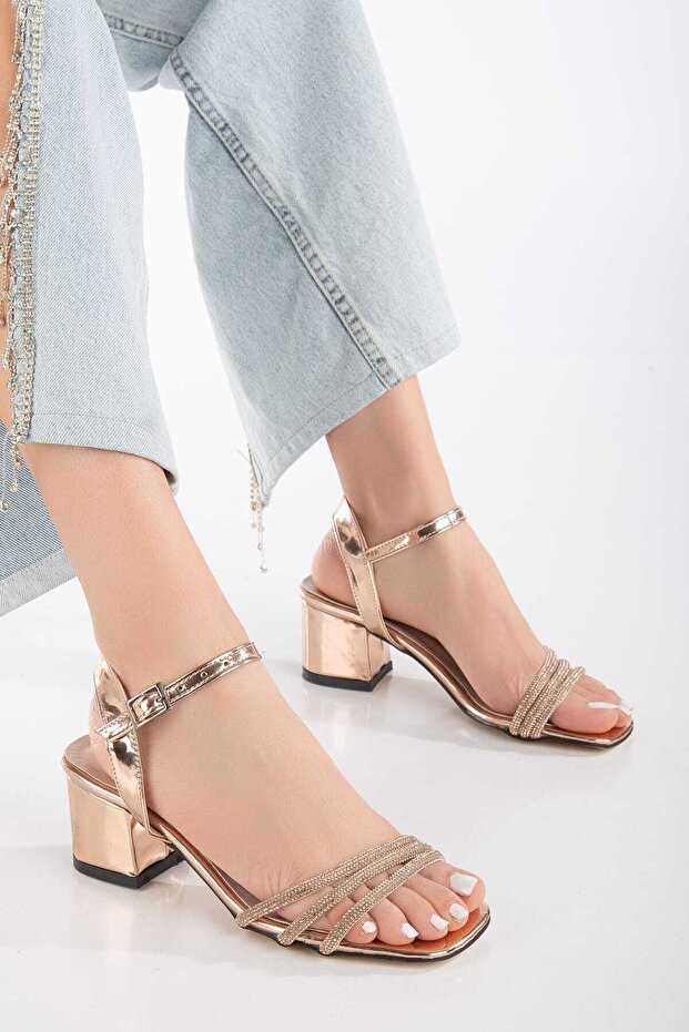Women's Stone-Band Heel Shoes