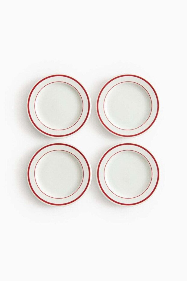 4-pack porcelain side plates