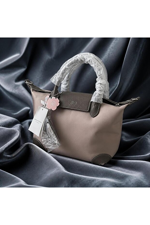 ANYTIME Nylon Medium Bag-CLAY
