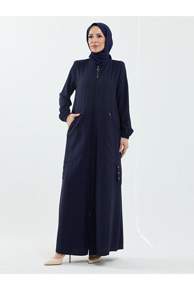 Reyyan Yıldız Ferace Navy Blue - 422651
