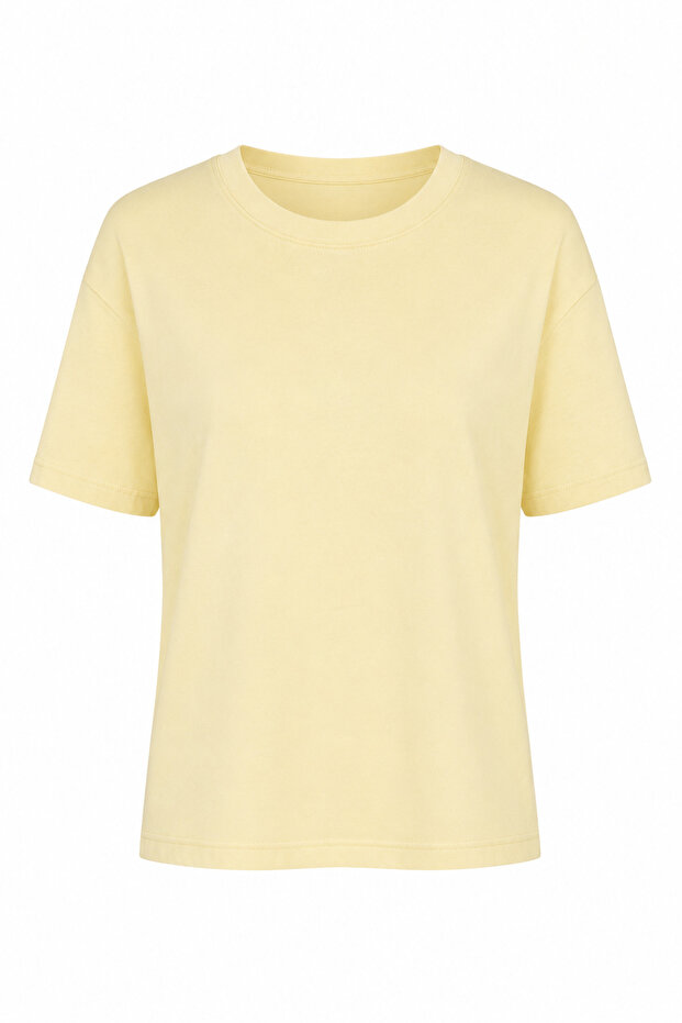 Yellow Basic Premium Tshirt - 1