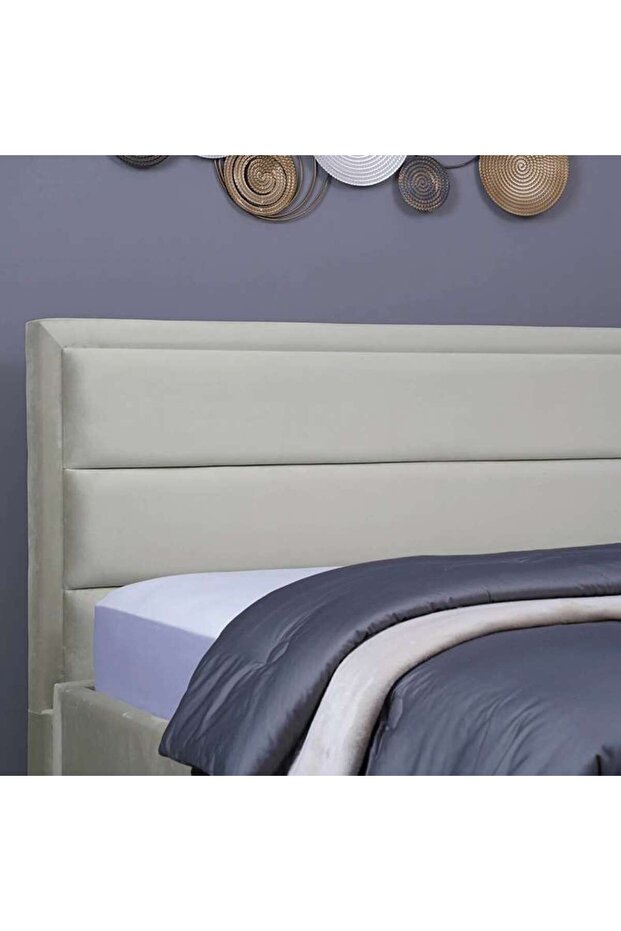 TROJAN HEADBOARD VELVET WHITE L-180 : H-125 CM