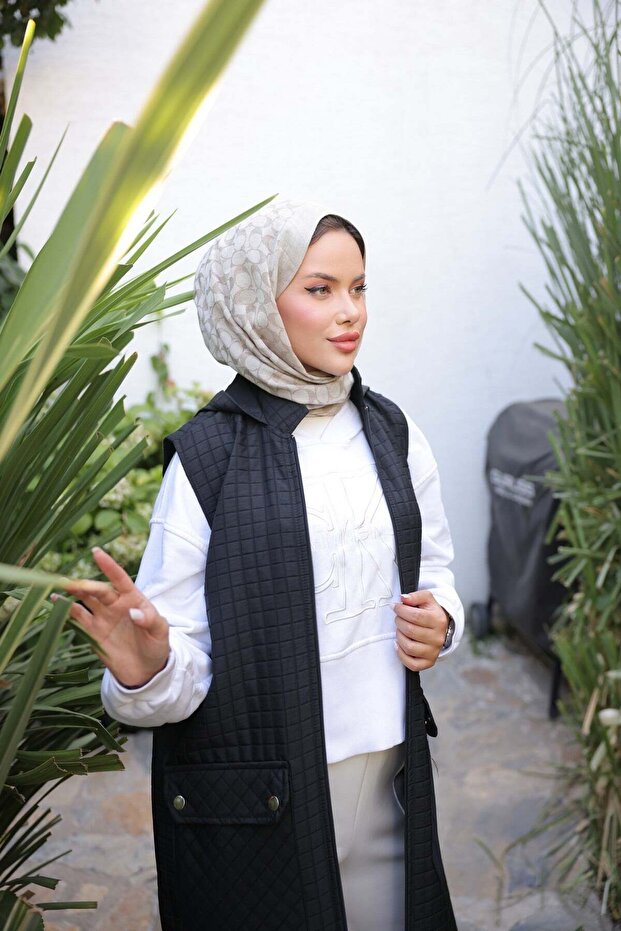 سترة مبطنة - سوداء