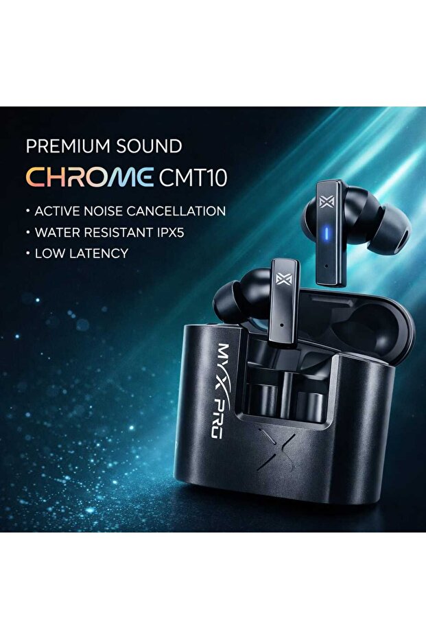 Chrome CMT10 Wireless Earbuds ANC Low Latency IPX5
