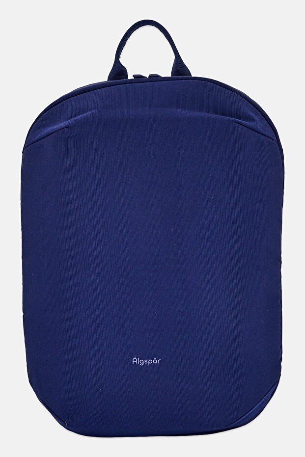 Men Brand Logo Backpack, Navy - 1