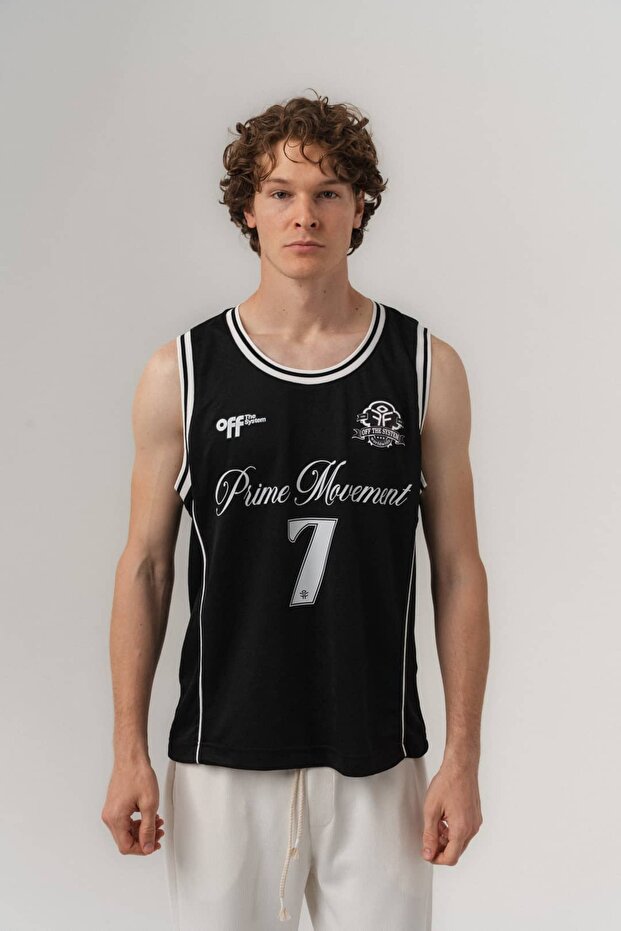 Prime 7 Crew Neck Sleeveless Jersey Zero Sleeve Oversize T-Shirt