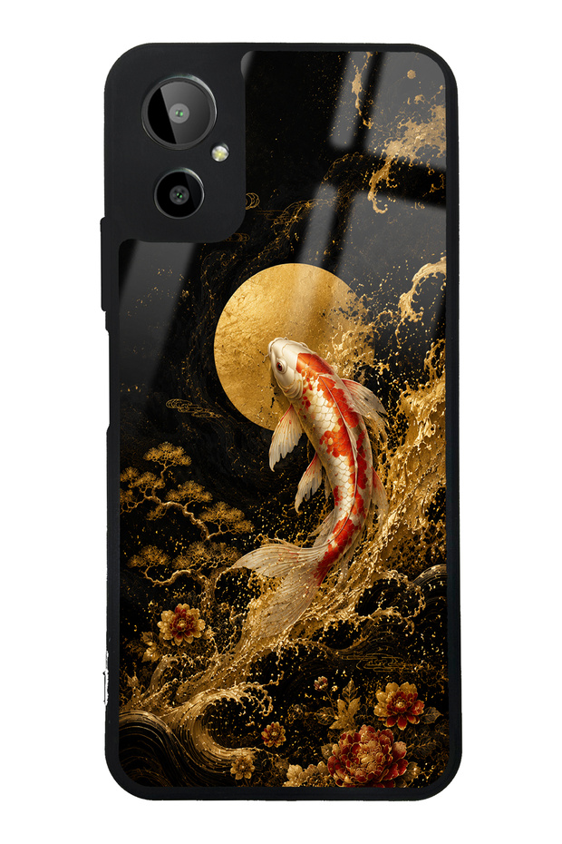 Gm 23 Se Golden Koi Elegance Design Glossy Phone Case