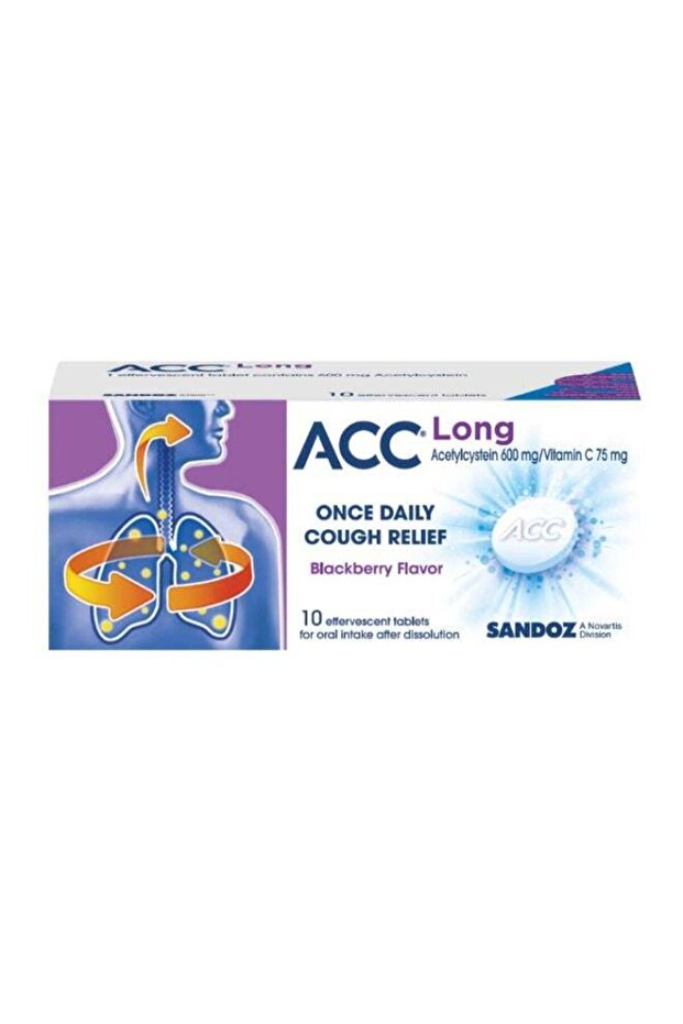 ACC LONG 600MG EFFERVESCENT 10'S