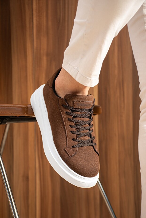Ch2623 - Luxen Men's Shoes Suede Brown
