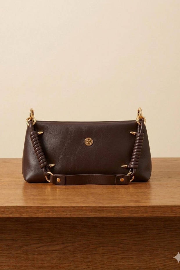 Women's Bag with Handle Detail, Small Size and Shoulder Bag