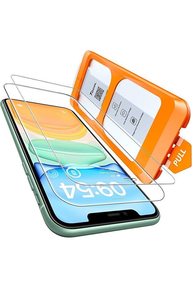 Apple iPhone 11 - Xr Compatible Full Coverage Tempered Screen Protector with Applicator Shatterproof Glass Magic Box