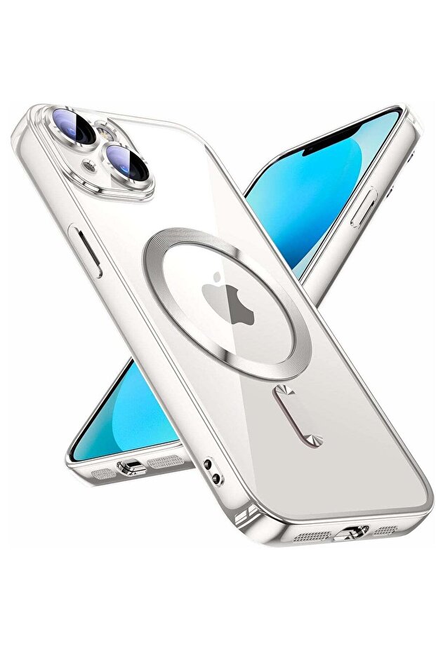 Magnetic Clear Case for iPhone 14 Plus - Shockproof, Anti-Scratch, with Camera Lens Protector and Mag-Safe Compatibility