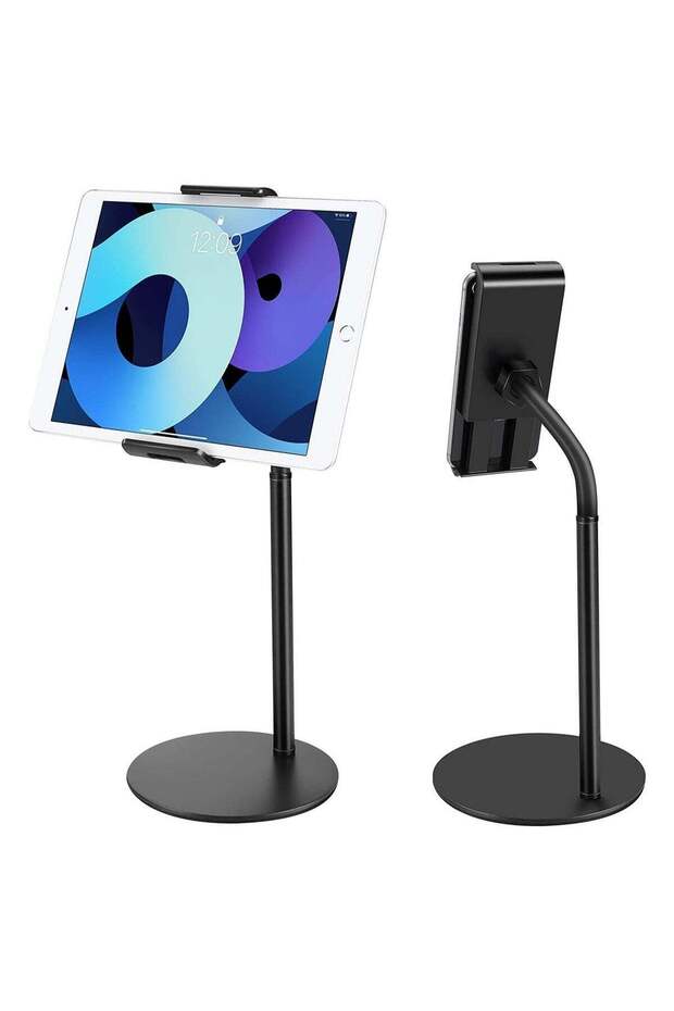 Tablet Stand Phone Holder, 360 Degree Rotating Adjustable Desktop Tablet Mount Compatible with iPad /iPhone/Nintendo Switch/Samsung Galaxy Tabs/Kindle /eBook Reader and More