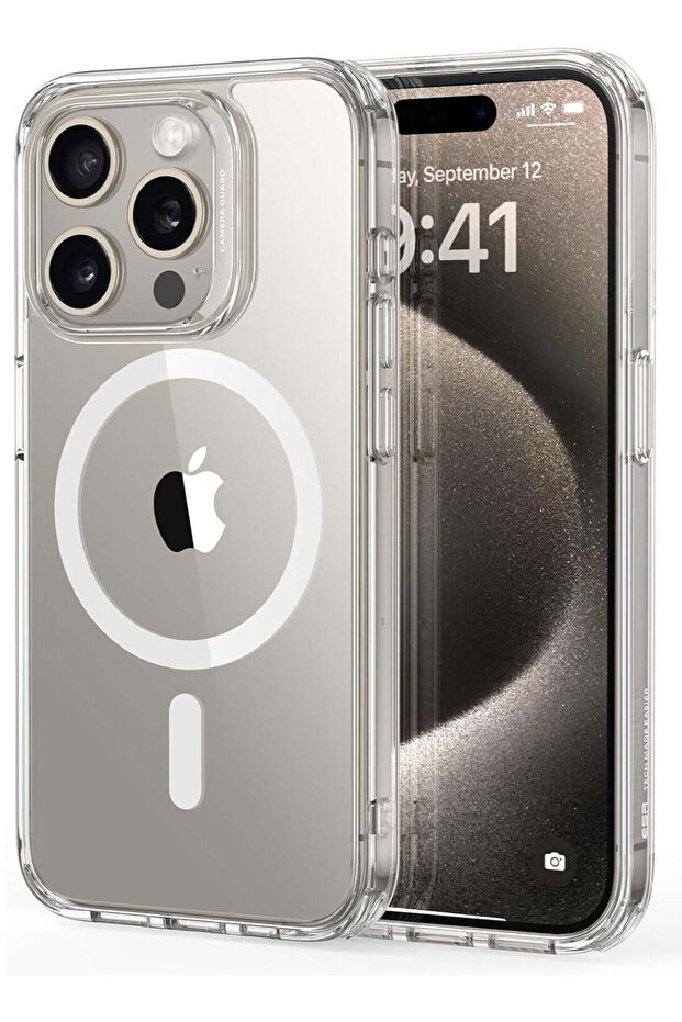 iPhone 15 Pro Max Case, Compatible with MagSafe, Military-Grade Protection, Clear