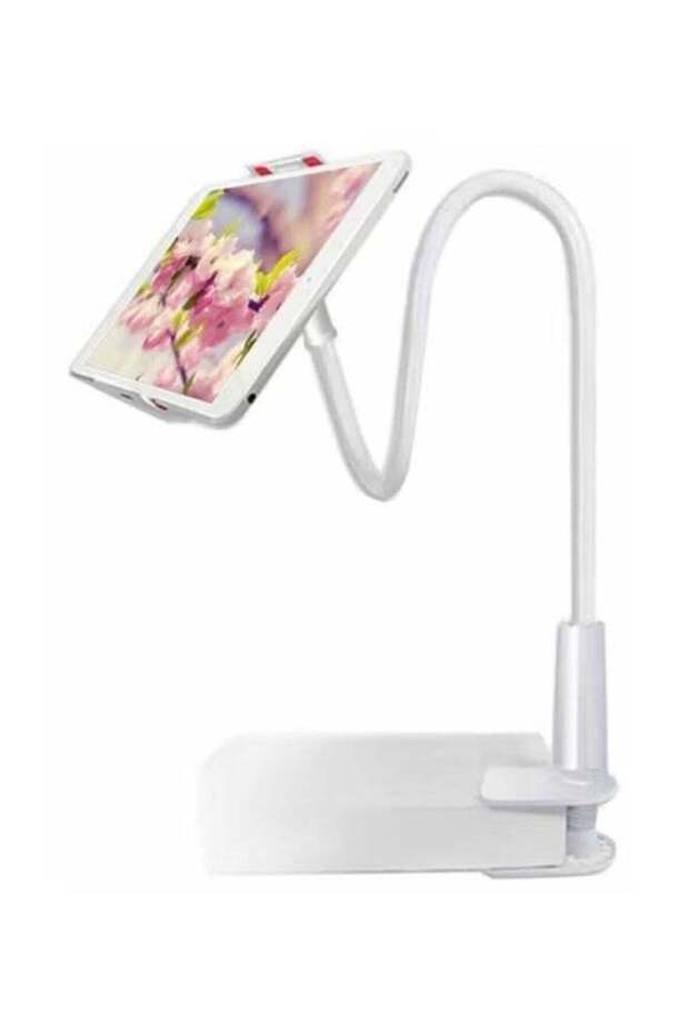 Flexible Gooseneck Tablet & Phone Holder Stand – 360° Adjustable Mount for Bed, Desk, Kitchen