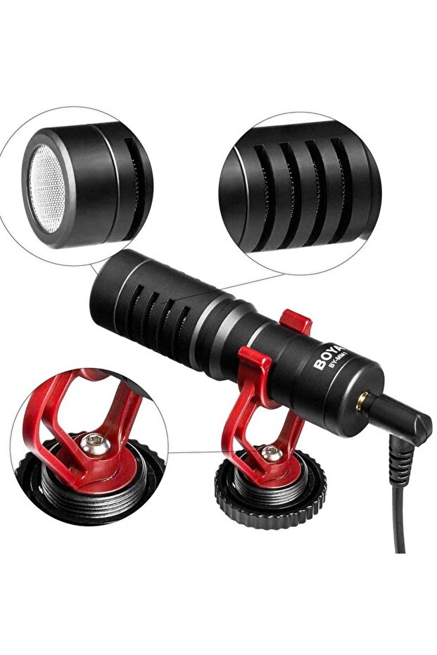 Shotgun Video Microphone, Universal Compact On-Camera Mini Recording Mic, Directional Condenser for DSLR, Camcorder, iPhone, Android Smartphones, Mac, Tablet