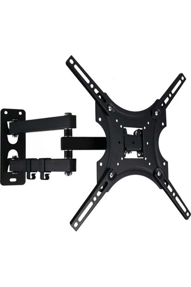 Tilt & Swivel TV Wall Mount - Heavy Duty Steel Bracket for 32-55" LED, LCD, Flat & Curved TVs, 70 lbs Capacity, VESA 400x400