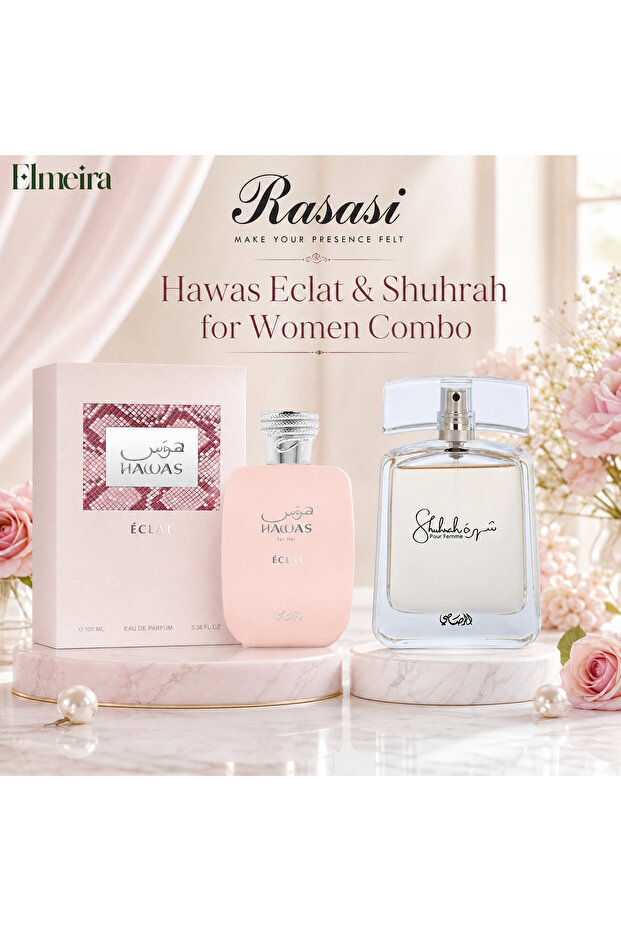 Hawas Eclat & Shuhrah EDP 2pc Combo Set For Women