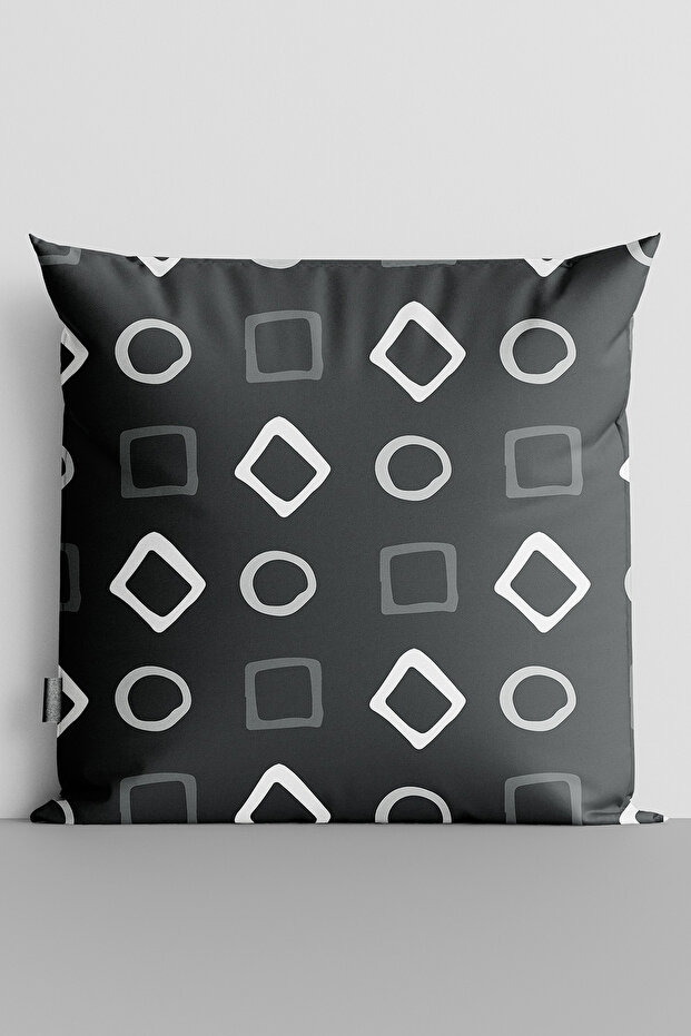 Geometric Shapes Double Sided Digital Printed Throw Pillow Cover - 2428
