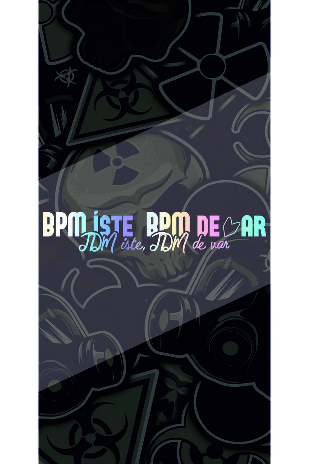 Bpm Ask Bpm De Var Jdm Ask Jdm De Var Text 25X5 cm Jdm Car-Motor-Laptop Hologram Optional Sticker Lyrics