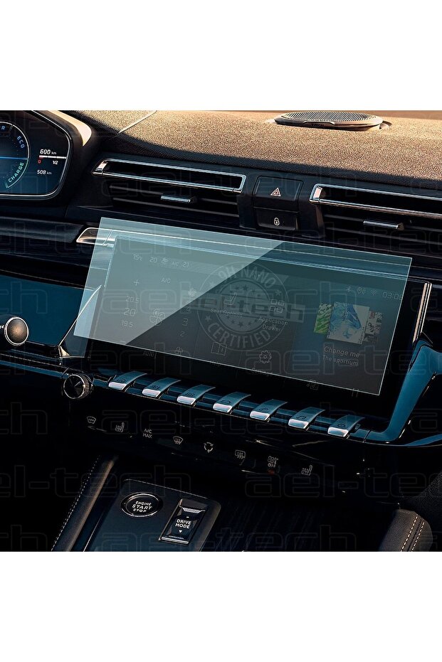 Peugeot 508 Gt Line Compatible 10" Navigation 9H Nano Screen Protector 2019-2024