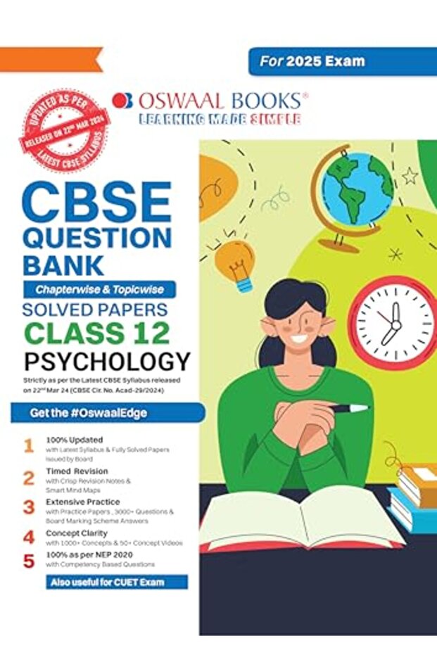Oswaal Cbse Question Bank Class 12 Psychology Chapterwise And Topicwise Solved Papers For Board Exa