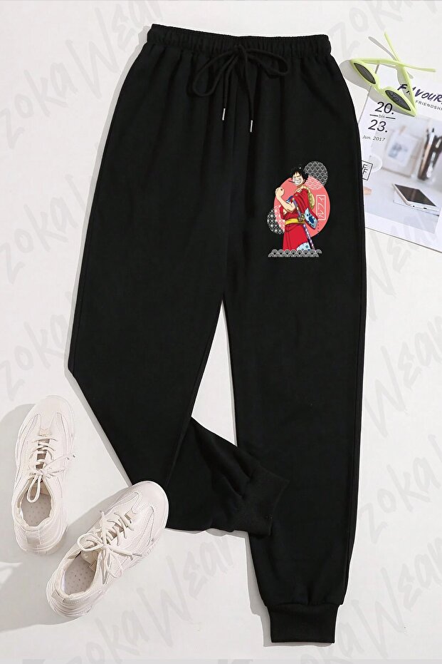 بنطلون رياضي مطبوع من قطعة واحدة للجنسين من Monkey D. Luffy v3