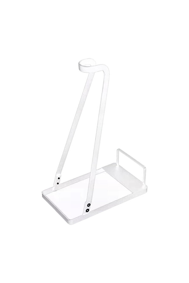 WHITE Metal Vacuum Stand Sturdy Durable Portable Vacuum Stand Frame for Vacuum Accessories