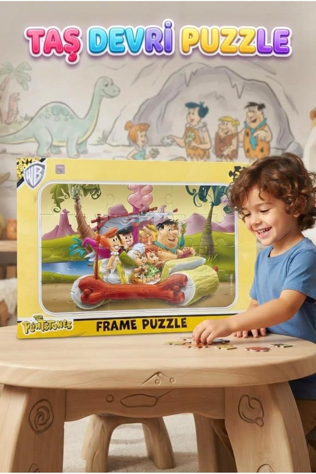 Stone Age Adventures 24-Piece Educational Puzzle Flintstone Family Themed Fun and Educational Puzzle