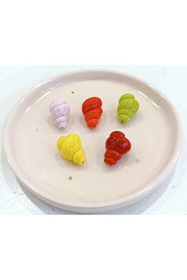 Murano Glass Sea Minaret Beads – Handmade Lampwork Glass Beads (5 Pieces)