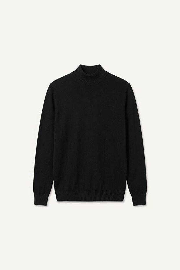 Slim Fit Half Turtleneck Basic Knitwear Sweater R1127Az26Wn