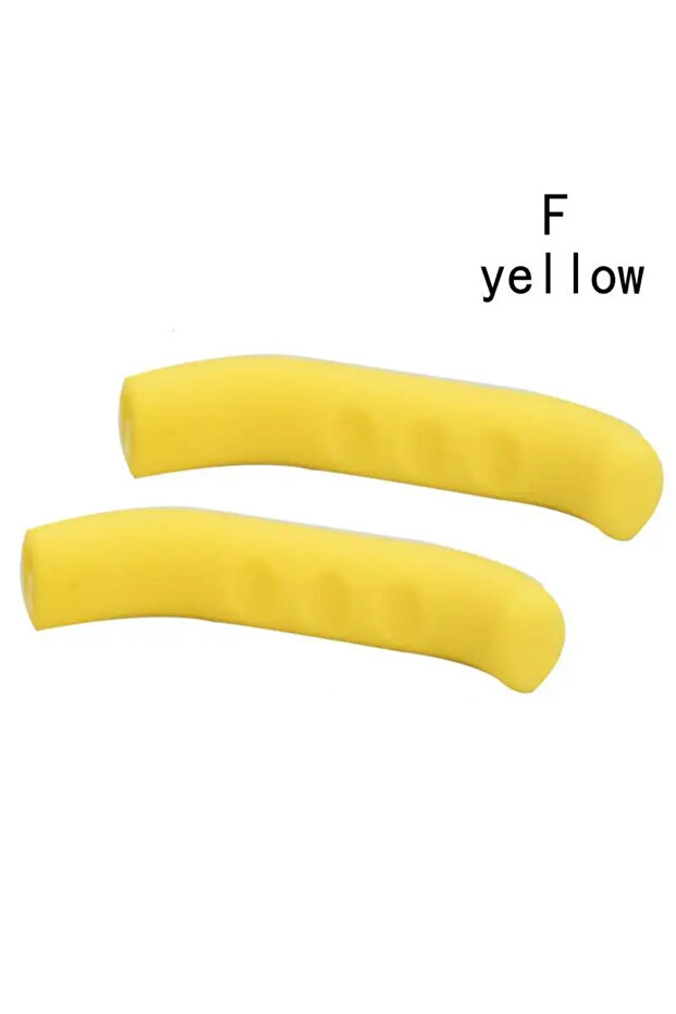 2pcs yellow Brake Levers Sleeve Electric Scooter Accessories Silicone Anti-Slip Brake Handle Protect