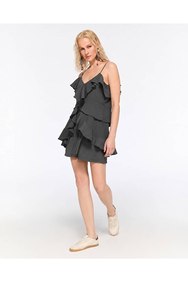 Strappy Draped Blouse