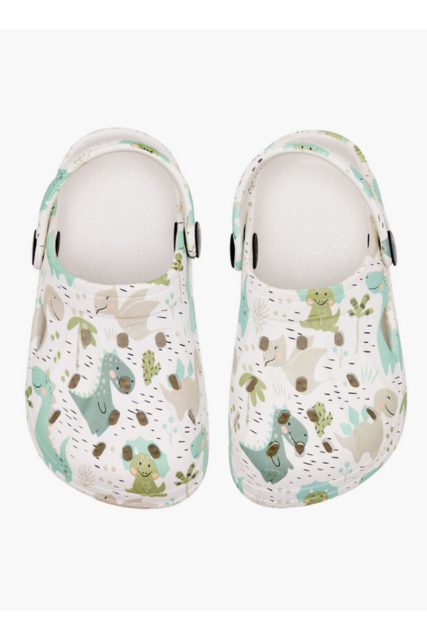 أحذية كلوج للأولاد بطبعة ديناصورات