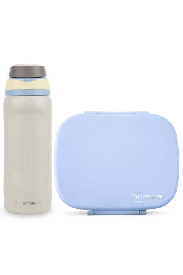 Smart Serve Bento Lunch Box 1100ml w/ Sip Switch Stainless Steel Water Bottle 1000ml – Sky Mist