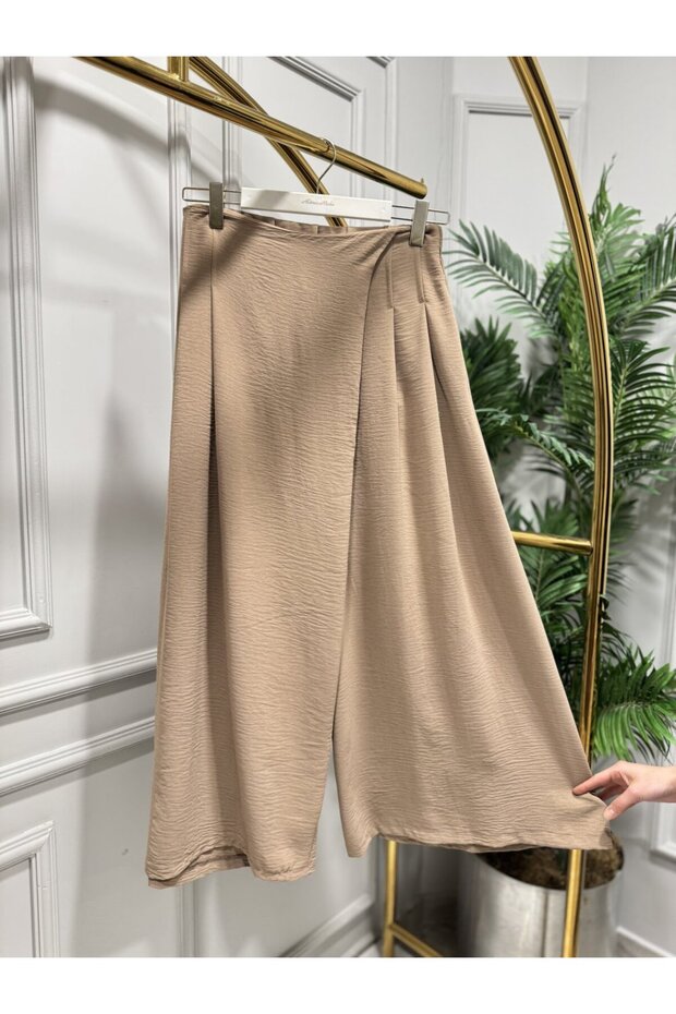 6112 Front-Panel Trousers Skirt Beige