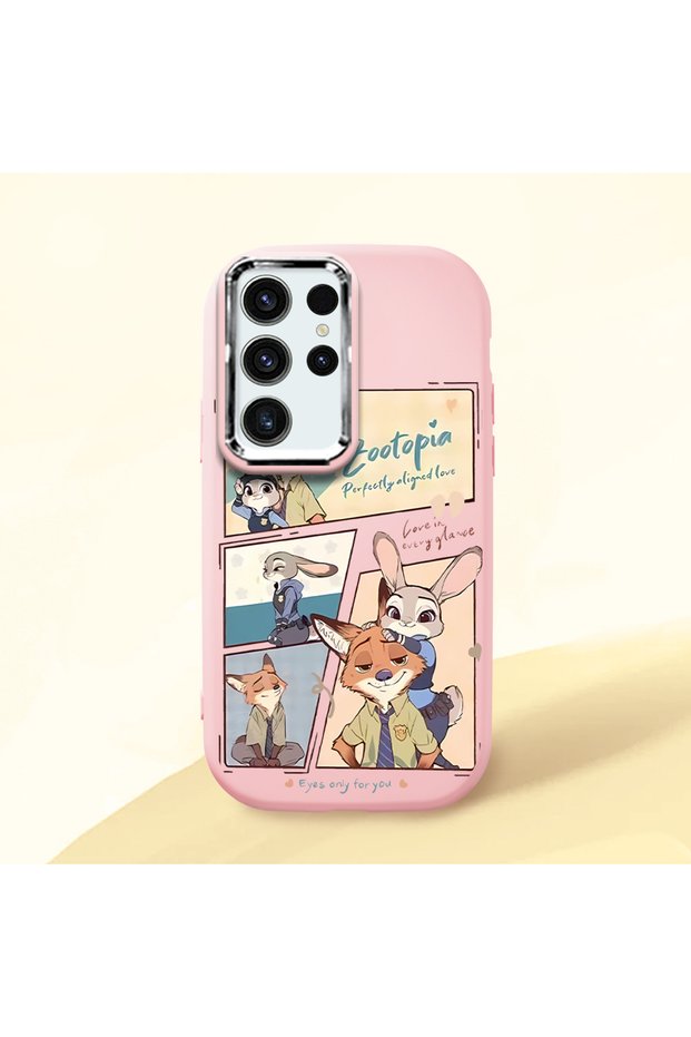 Pink Silicone Case with Shock-Absorbing Camera Protection Compatible with Samsung Galaxy S24 Ultra