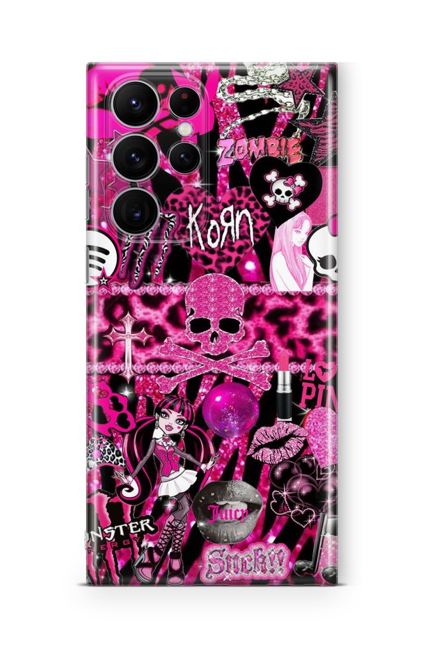 Samsung Galaxy S23 Ultra Compatible Printed Transparent Phone Case | Collection: Chromatica Aura