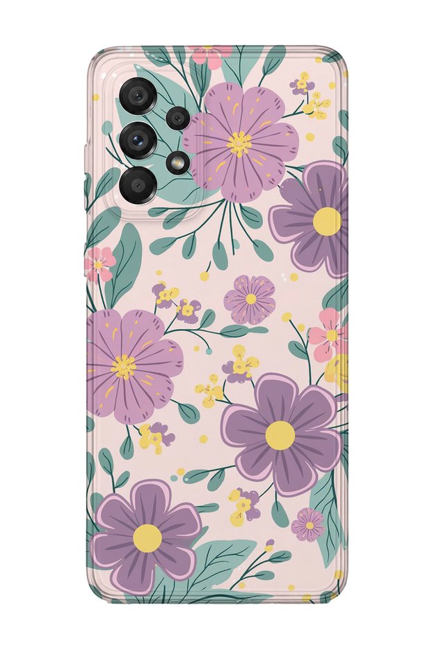 Samsung Galaxy M52 Compatible Printed Transparent Phone Case | Collection: Pastelbloom Soft Series