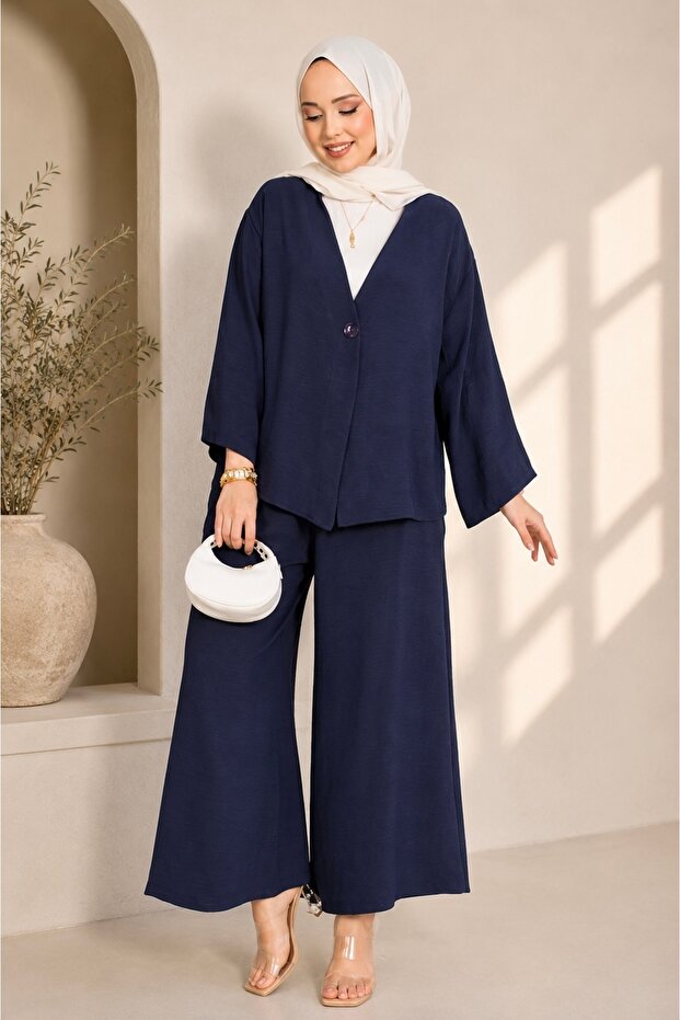 Women's Kimono Comfortable Fit Summer Aerobin Hijab Set Sb0047