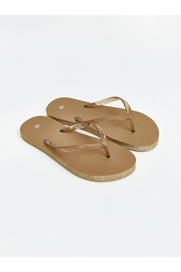 Glittery Look Women's Flip Flops (S6)