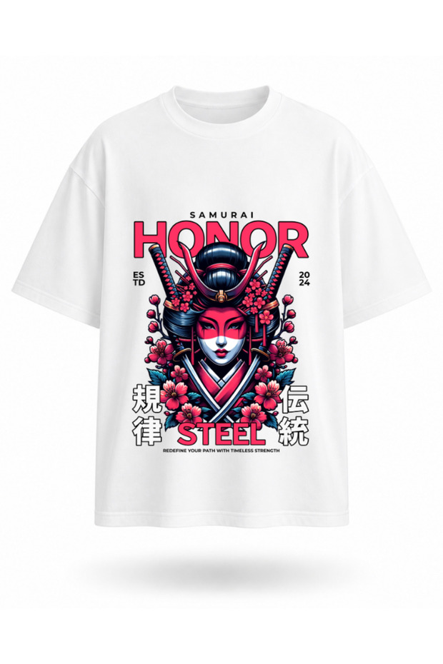 Japanese Culture T-Shirt with Geisha Figure