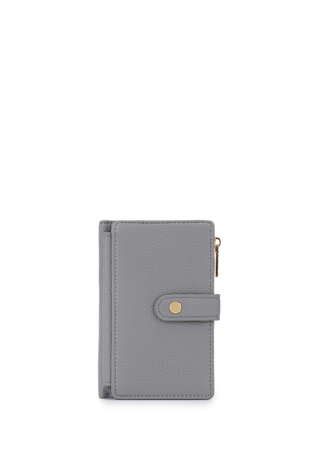 Women's Faux Leather Gray Wallet