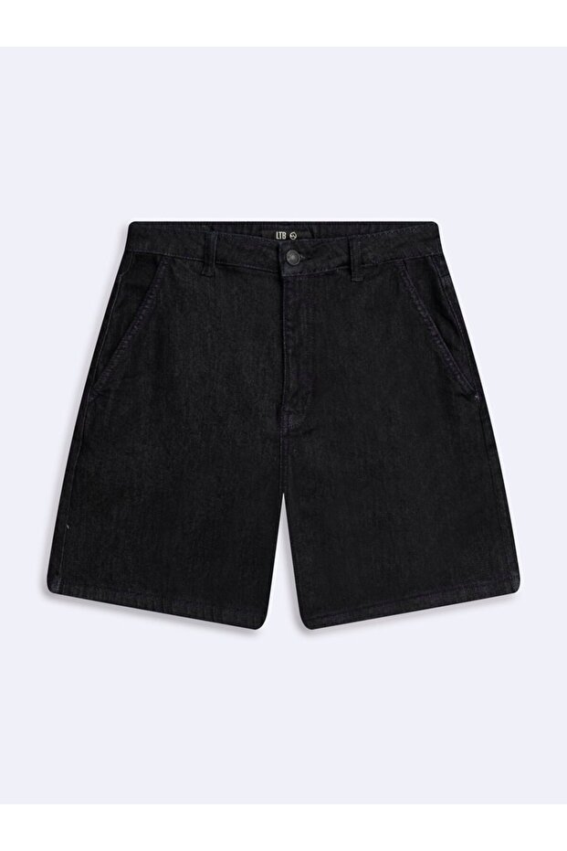 Davına Chino High Waist Dark Indigo Jean Shorts