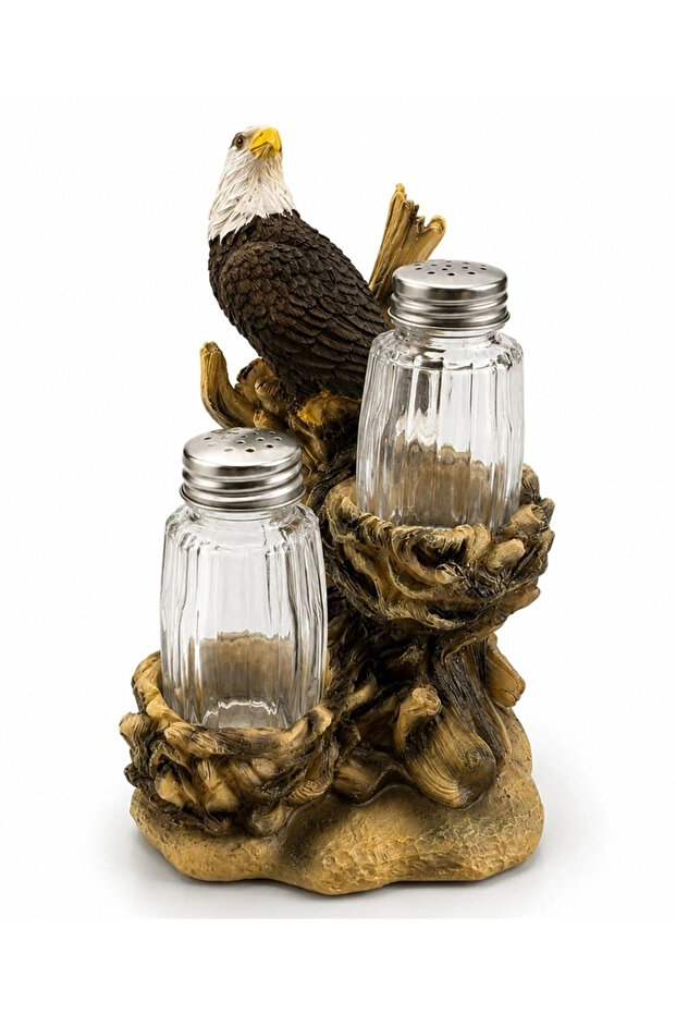 Polyester Eagle Figured Salt and Pepper Shaker Set Alk5612